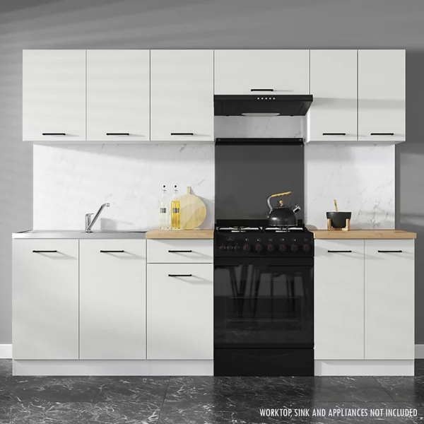 Urban 240 White Kitchen Set in a modern Bloemfontein kitchen