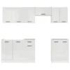 Modular layout of Urban 240 Kitchen Set with low and upper cabinets