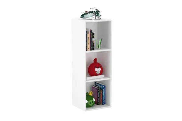 Vertical installation of the Urban Crafts Shelf in a home office.