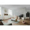 Coffee Table | Karlstad Oak & White Storage | Practical Living Room Solution