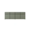 Elegant 225cm chest of drawers with minimalist style and ample storage
