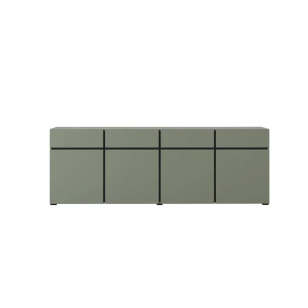 Elegant 225cm chest of drawers with minimalist style and ample storage