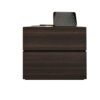 American Walnut 2-tier bedside table with soft-touch drawers