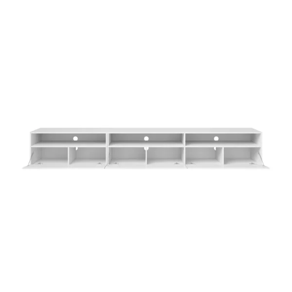 Dual installation: wall-mounted or freestanding (legs included)