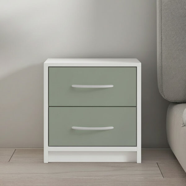 Caraz Body with White Drawers Nightstand – premium bedroom storage.